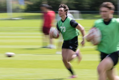 090626 - Wales U20 Rugby Training - Brogan Leary during a training session ahead of the U20 World Cup in Georgia