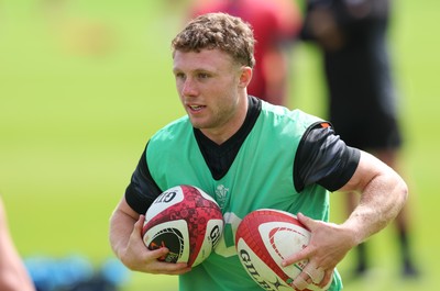 090626 - Wales U20 Rugby Training - Tom Bowen during a training session ahead of the U20 World Cup in Georgia