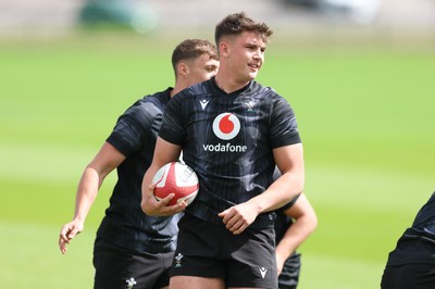 090626 - Wales U20 Rugby Training - Jack Hoskins during a training session ahead of the U20 World Cup in Georgia