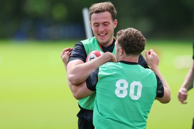 090626 - Wales U20 Rugby Training - Bailey Cutts during a training session ahead of the U20 World Cup in Georgia
