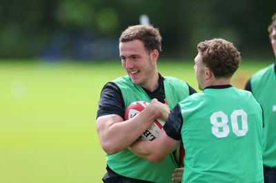 090626 - Wales U20 Rugby Training - Bailey Cutts during a training session ahead of the U20 World Cup in Georgia