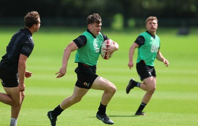 090626 - Wales U20 Rugby Training - Rhys Cummings during a training session ahead of the U20 World Cup in Georgia