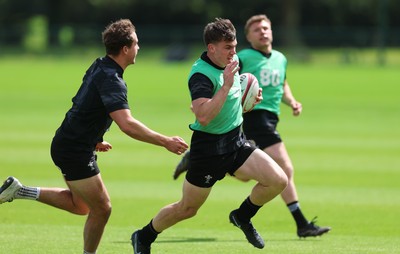 090626 - Wales U20 Rugby Training - Rhys Cummings during a training session ahead of the U20 World Cup in Georgia
