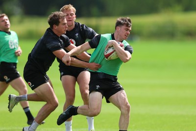 090626 - Wales U20 Rugby Training - Rhys Cummings during a training session ahead of the U20 World Cup in Georgia