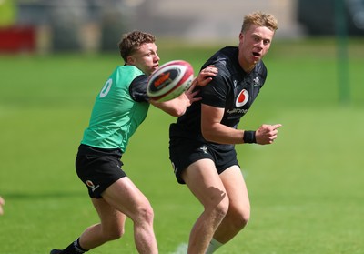 090626 - Wales U20 Rugby Training - Lewis Edwards during a training session ahead of the U20 World Cup in Georgia