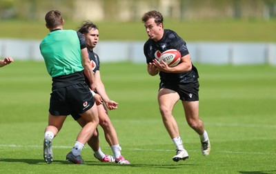 090626 - Wales U20 Rugby Training - Rhys Cole during a training session ahead of the U20 World Cup in Georgia