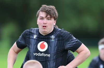 090626 - Wales U20 Rugby Training - Tom Cottle during a training session ahead of the U20 World Cup in Georgia