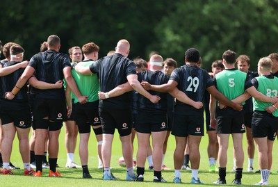 090626 - Wales U20 Rugby Training - The Wales U20 squad during a training session ahead of the U20 World Cup in Georgia