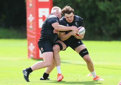 090626 - Wales U20 Rugby Training - Tom Cottle during a training session ahead of the U20 World Cup in Georgia