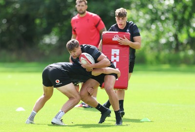 090626 - Wales U20 Rugby Training - Dylan Scott during a training session ahead of the U20 World Cup in Georgia