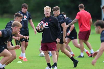 090626 - Wales U20 Rugby Training - Wales u20 coach Richie Pugh during a training session ahead of the U20 World Cup in Georgia
