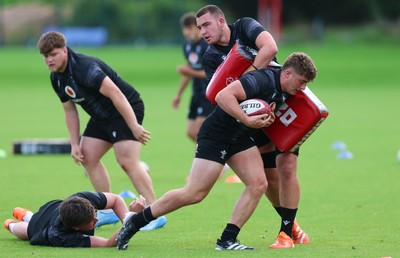 090626 - Wales U20 Rugby Training - The Wales U20 squad during a training session ahead of the U20 World Cup in Georgia