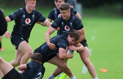 090626 - Wales U20 Rugby Training - Carwyn Leggatt-Jones during a training session ahead of the U20 World Cup in Georgia