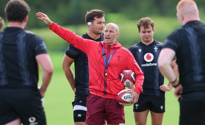090626 - Wales U20 Rugby Training - Wales u20 head coach Richard Whiffin during a training session ahead of the U20 World Cup in Georgia