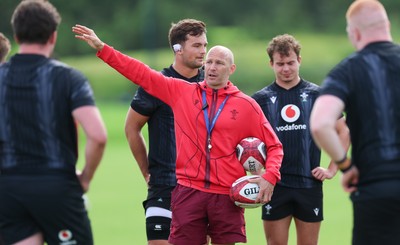 090626 - Wales U20 Rugby Training - Wales u20 head coach Richard Whiffin during a training session ahead of the U20 World Cup in Georgia