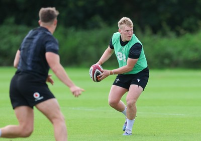 090626 - Wales U20 Rugby Training - Lloyd Lucas during a training session ahead of the U20 World Cup in Georgia