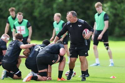 090626 - Wales U20 Rugby Training - The Wales U20 squad during a training session ahead of the U20 World Cup in Georgia