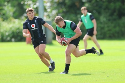 090626 - Wales U20 Rugby Training - George Tuckley during a training session ahead of the U20 World Cup in Georgia