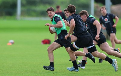 090626 - Wales U20 Rugby Training - Sion Davies during a training session ahead of the U20 World Cup in Georgia