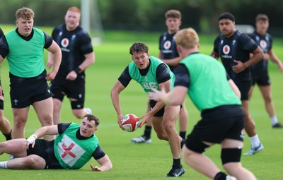 090626 - Wales U20 Rugby Training - Sion Davies  during a training session ahead of the U20 World Cup in Georgia