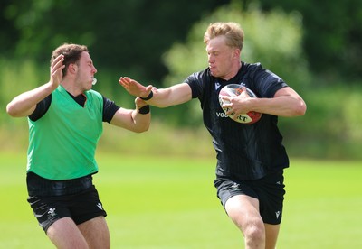 090626 - Wales U20 Rugby Training - Lewis Edwards during a training session ahead of the U20 World Cup in Georgia