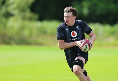 090626 - Wales U20 Rugby Training - Tom Cottle during a training session ahead of the U20 World Cup in Georgia