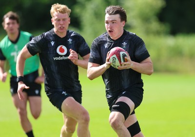 090626 - Wales U20 Rugby Training - Tom Cottle during a training session ahead of the U20 World Cup in Georgia