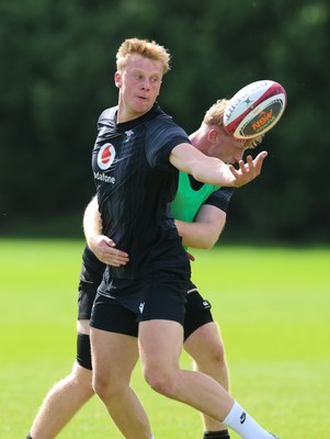 090626 - Wales U20 Rugby Training - Lewis Edwards during a training session ahead of the U20 World Cup in Georgia