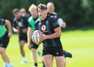 090626 - Wales U20 Rugby Training - Osian Darwin-Lewis during a training session ahead of the U20 World Cup in Georgia