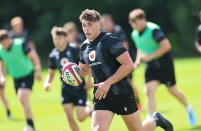 090626 - Wales U20 Rugby Training - Osian Darwin-Lewis during a training session ahead of the U20 World Cup in Georgia