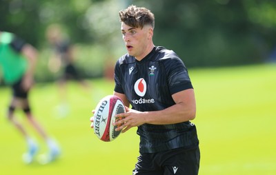 090626 - Wales U20 Rugby Training - Osian Darwin-Lewis during a training session ahead of the U20 World Cup in Georgia