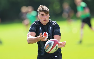 090626 - Wales U20 Rugby Training - Osian Darwin-Lewis during a training session ahead of the U20 World Cup in Georgia