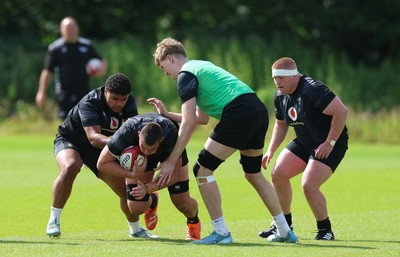 090626 - Wales U20 Rugby Training - The Wales U20 squad during a training session ahead of the U20 World Cup in Georgia