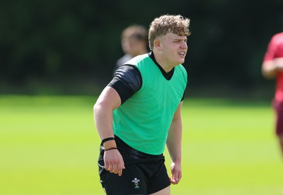 090626 - Wales U20 Rugby Training - George Tuckley during a training session ahead of the U20 World Cup in Georgia