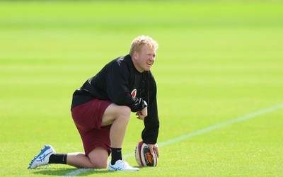 090626 - Wales U20 Rugby Training - Wales u20 coach Richie Pugh during a training session ahead of the U20 World Cup in Georgia