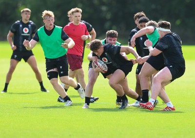 090626 - Wales U20 Rugby Training - The Wales U20 squad during a training session ahead of the U20 World Cup in Georgia