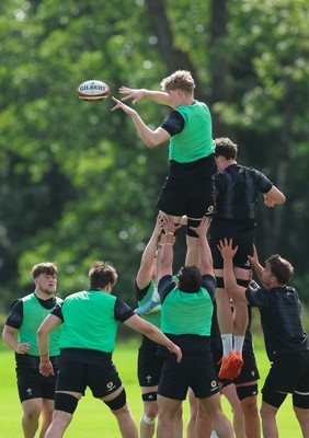090626 - Wales U20 Rugby Training - The Wales U20 squad during a training session ahead of the U20 World Cup in Georgia