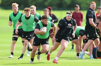 090626 - Wales U20 Rugby Training - The Wales U20 squad during a training session ahead of the U20 World Cup in Georgia