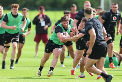 090626 - Wales U20 Rugby Training - The Wales U20 squad during a training session ahead of the U20 World Cup in Georgia