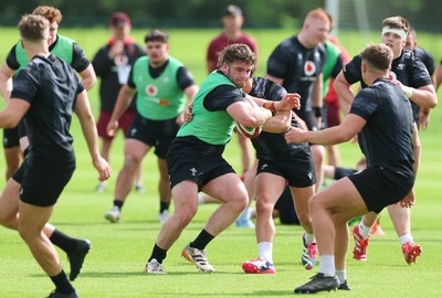 090626 - Wales U20 Rugby Training - The Wales U20 squad during a training session ahead of the U20 World Cup in Georgia