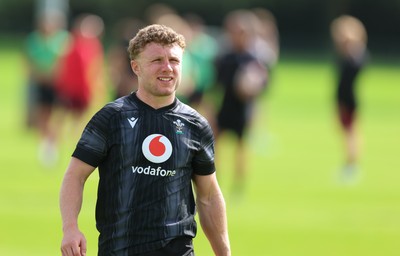 090626 - Wales U20 Rugby Training - Tom Bowen during a training session ahead of the U20 World Cup in Georgia
