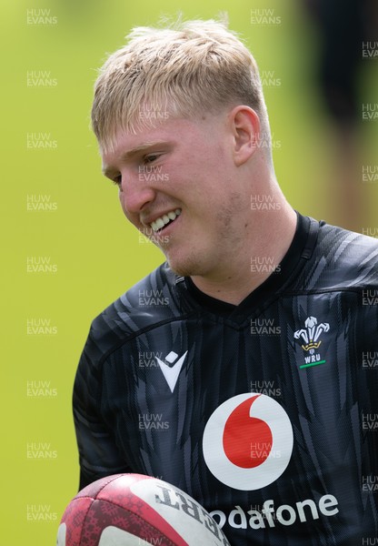 090626 - Wales U20 Rugby Training - Lloyd Lucas during a training session ahead of the U20 World Cup in Georgia