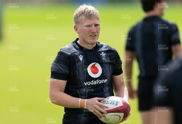 090626 - Wales U20 Rugby Training - Lloyd Lucas during a training session ahead of the U20 World Cup in Georgia