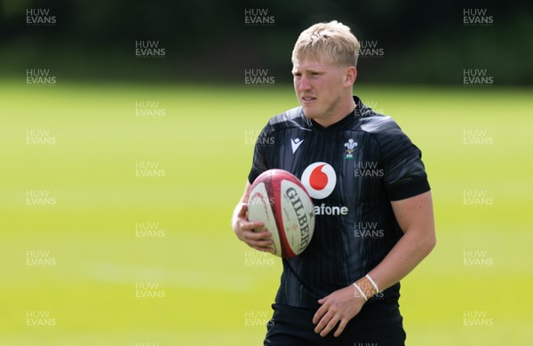 090626 - Wales U20 Rugby Training - Lloyd Lucas during a training session ahead of the U20 World Cup in Georgia