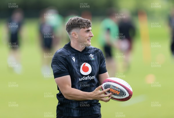 090626 - Wales U20 Rugby Training - Osian Darwin-Lewis during a training session ahead of the U20 World Cup in Georgia