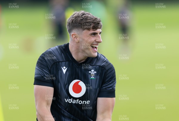 090626 - Wales U20 Rugby Training - Osian Darwin-Lewis during a training session ahead of the U20 World Cup in Georgia