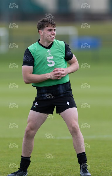 090626 - Wales U20 Rugby Training - Rhys Cummings during a training session ahead of the U20 World Cup in Georgia