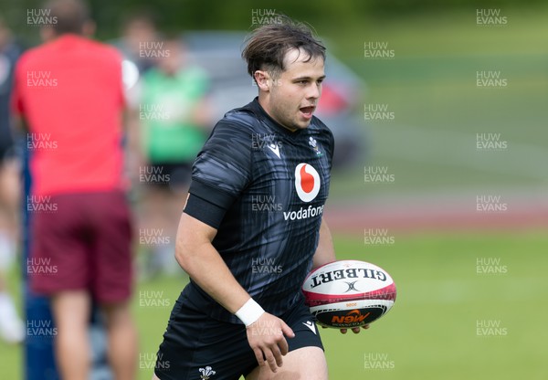 090626 - Wales U20 Rugby Training - Carwyn Leggatt-Jones during a training session ahead of the U20 World Cup in Georgia