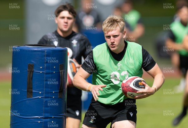 090626 - Wales U20 Rugby Training - Lloyd Lucas during a training session ahead of the U20 World Cup in Georgia