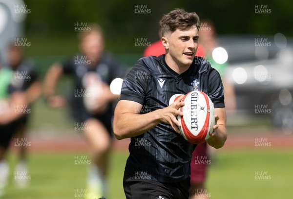 090626 - Wales U20 Rugby Training - Osian Darwin-Lewis during a training session ahead of the U20 World Cup in Georgia